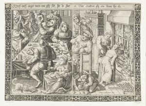 La cucina grassa da Johannes of Lucas van Doetechum