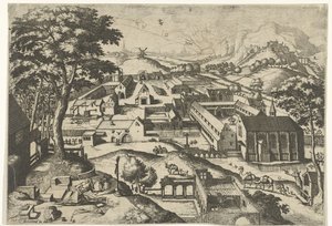 Paesaggio con San Girolamo da Johannes of Lucas van Doetechum