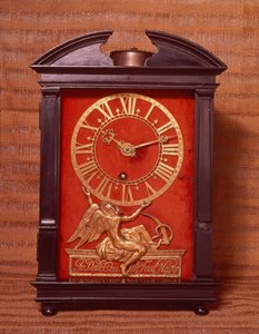 Primo orologio a pendolo a peso, possibilmente progettato da Christian Huygens (1629-95) c.1675