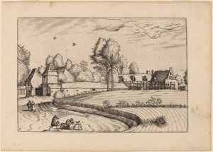 Case di Campagna da Johannes van Doetechum, the Elder and Lucas