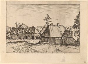 Fattoria e Fila di Case da Johannes van Doetechum, the Elder and Lucas