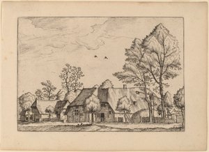 Grande fattoria con pozzo da Johannes van Doetechum, the Elder and Lucas