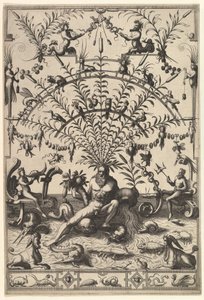 Decorazione Grottesca Moderna con un Dio del Fiume, 1557