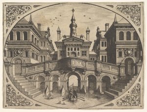 Tavola da Scenographiae..., 1560 da Johannes van Doetecum I