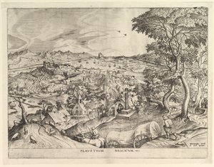 Il Carro Belga Plaustrum Belgicum da I Grandi Paesaggi, ca. 1555-56