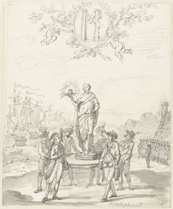 Armamento Generale, decorazione al Kadijksplein, 1795 da Johannes van Dregt (rejected attribution)