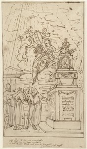 Figure presso un monumento funebre da Johannes van Dregt