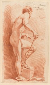 Nudo maschile in piedi, visto di lato (1° premio 1773) da Johannes van Dregt