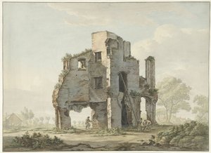 La demolizione delle rovine dell