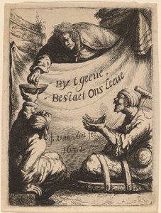 Pagina del titolo: Due storpi che ricevono elemosina