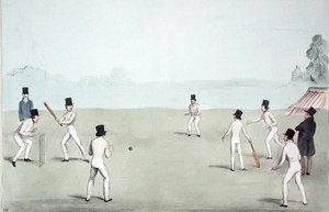 Divertimento delle vacanze, n. 3 (Cricket - Una lunga partita) (HB Sketches n. 653) pubblicato il 3 ottobre 1840 da John  Doyle