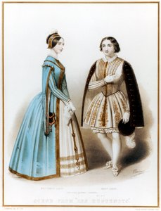 Pauline Viardot-Garcia, mezzosoprano francese e compositrice di nascita spagnola, & Marietta Alboni, contralto italiana, nell