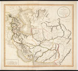 Mappa della Persia da John (after) Cary
