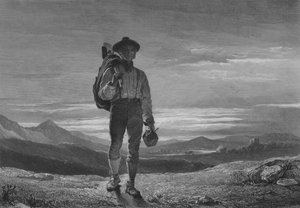 Illustrazione per La notte del cottar di Robert Burns, Verso II (incisione) da John (after) Faed