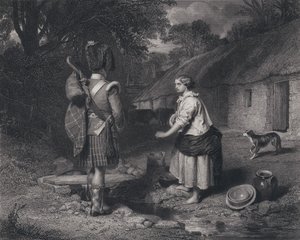 Illustrazione per Il Ritorno del Soldato di Robert Burns (incisione)