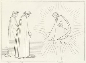 Dante che discute con Cacciaguida, Paradiso, Canto 17 (incisione)