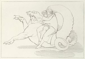 Gerione, Inferno, Canto 17 da John (after) Flaxman