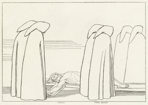 Ipocriti, Inferno, Canto 23 (incisione) da John (after) Flaxman