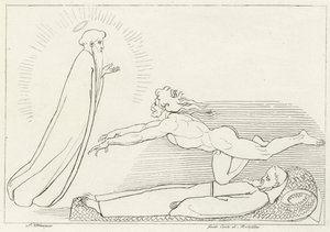 La contesa per Guido De Montefeltro, Inferno, Canto 27 (incisione) da John (after) Flaxman