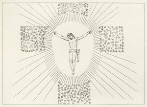 La croce gloriosa, Paradiso, Canto 14 (incisione) da John (after) Flaxman