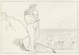 Il golfo della simonia, Inferno, Canto 19 da John (after) Flaxman