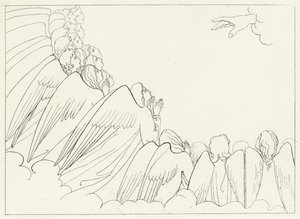 Le Gerarchie, Paradiso, Canto 29 (incisione) da John (after) Flaxman