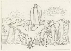 Il carro misterioso, Purgatorio, Canto 31 da John (after) Flaxman