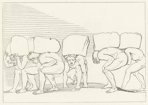 I Superbi, Purgatorio, Canto 11 (incisione) da John (after) Flaxman
