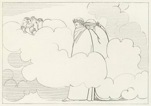 La Regione del Fumo, Purgatorio, Canto 16 (incisione) da John (after) Flaxman