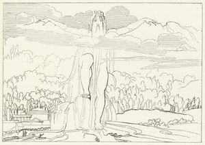 La Statua dei Quattro Metalli, Inferno, Canto 14 (incisione) da John (after) Flaxman