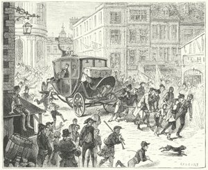 Il diplomatico francese Jacques Lauriston a Londra per trasmettere la ratifica della Pace di Amiens da John (after) Gilbert