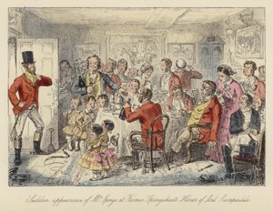 Illustrazione di John Leech per Il tour sportivo di Mr Sponge