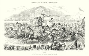 Memoriali della Grande Esposizione del 1851, La grande corsa di Derby del 1851 (incisione) da John (after) Leech