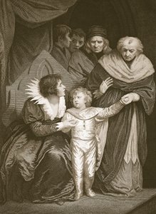 Duca di York, fratello di Edoardo V, consegnato dalla Regina, inciso da J. Fittler, illustrazione da 