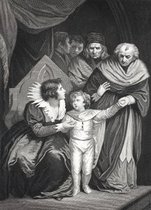 Elizabeth Woodville che consegna suo figlio da John (after) Opie
