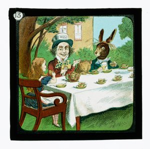 Alice nel Paese delle Meraviglie, Diapositive colorate da John (after) Tenniel