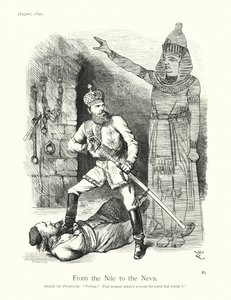 Cartone animato di Sir John Tenniel: Dal Nilo alla Neva