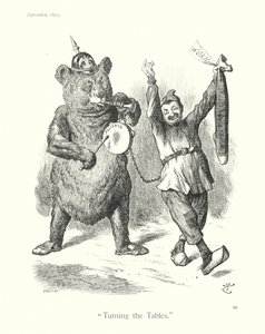 Cartone animato di Sir John Tenniel: "Ribaltare le sorti" da John (after) Tenniel