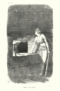 Cartone animato di Sir John Tenniel: "Che notte sarà?"