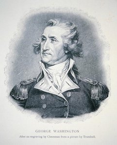 George Washington, inciso da Thomas Cheesman (1760-1835) (litografia) da John (after) Trumbull
