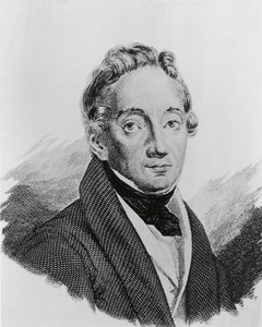 Ritratto di Pietro Colletta (1775-1831), generale e storico italiano, incisione da Walter Charles Mills
