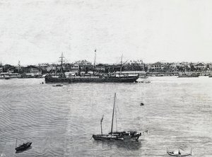 Porto di Shanghai poche settimane prima dello scoppio della guerra da Walter Charles Mills