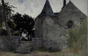 Veduta di una chiesa, XIX secolo da John Absolon