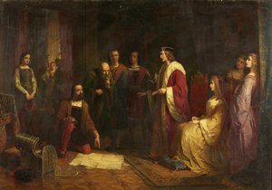 Cabot e suo figlio, Sebastiano, alla corte di Enrico VII, 1862