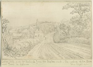 Burton-upon-Trent: disegno a penna e inchiostro, nd [1799-1854] da John Allport