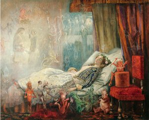 Il sogno dopo il ballo in maschera da John Anster Fitzgerald
