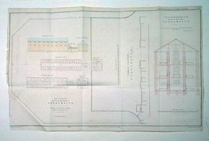 Gamma di celle solitarie erette alla Female Factory a Parramatta, Nuovo Galles del Sud da John Arrowsmith