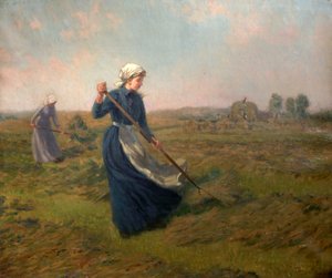 Ragazza che fa il fieno da John Arthur Black