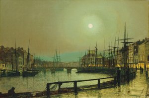Un porto al chiaro di luna, 1883