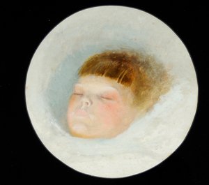 Testa di Gertrude Grimshaw da John Atkinson Grimshaw